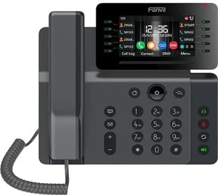Fanvil IP Telefon V65 - Hochwertiges VoIP-Telefon - Festnetztelefone mit 7-Zoll-Touchscreen, ideal für Unternehmen und Home-Offices, bietet klare Sprachqualität und zahlreiche Funktionen.