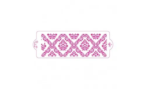 SCHABLONE DAMASK 10X30CM