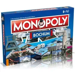 Monopoly Bochum Stadt City Edition - Gesellschaftsspiel für 2-6 Spieler, entdecke die Stadt Bochum und erlebe spannende Wirtschaftsstrategien in dieser einzigartigen Edition.