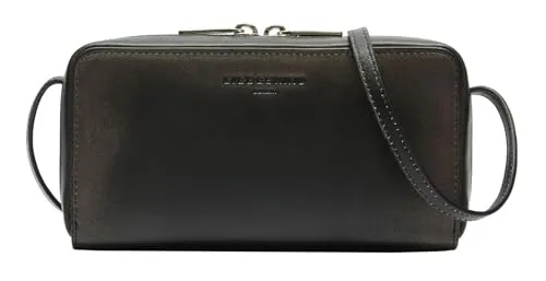 Liebeskind Berlin LOU VINTAGE LEATHER Crossbody XS, Schwarz - Umhängetasche aus hochwertigem, pflegeleichtem Rindsleder im Vintage-Look mit vielseitigem Design und zahlreichen Fächern für optimale Organisation.
