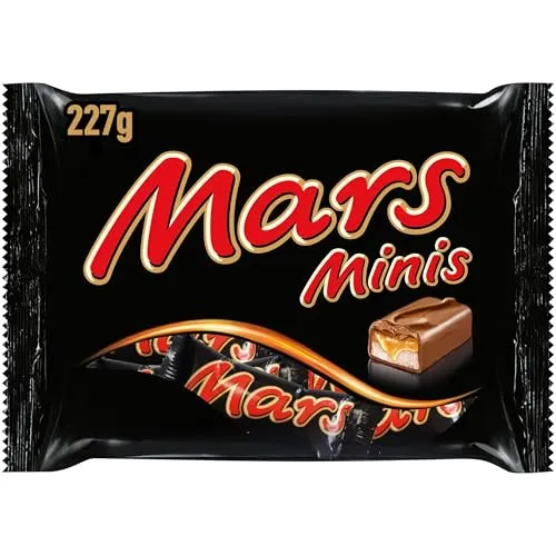 Mars Minis Schokoladenriegel 227g - Leckere Mini-Riegel aus feiner Schokolade, ideal für alle Gelegenheiten. Genießen Sie den süßen Geschmack von Mars in praktischer Beutelgröße.