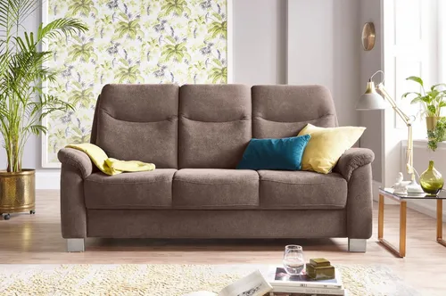 sit&more 3-Sitzer Boccaccio, inklusive Federkern und Kopfteilverstellung