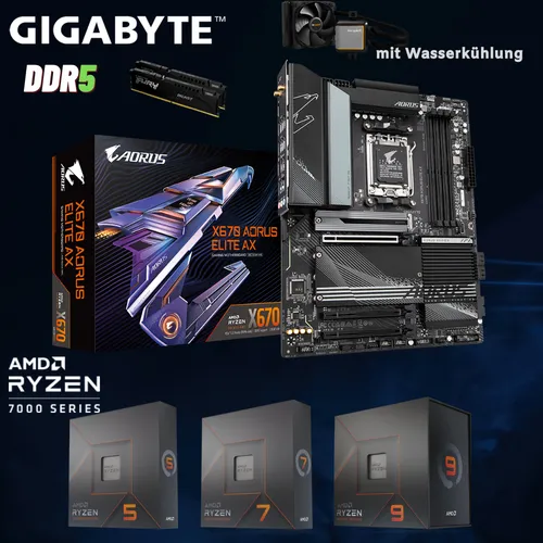 X670 AORUS ELITE AX Mainboard - AMD X670, AM5 Socket, DDR5 RAM, ATX