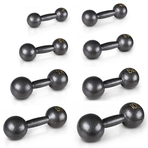 Sport-Thieme Kurzhantel Kompakthantel Retro in grau von Sport-Thieme