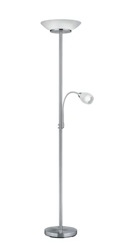 Reality Leuchten Gerry Stehlampe mit Schalter - Standleuchte Gerry von Reality Leuchten, 180 cm hoch, mit flexiblem Licht und getrennt schaltbaren Schaltern für individuelle Stimmung und modernes Design.