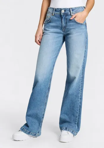 Herrlicher Straight-Jeans Edna Denim unten leicht ausgestellt, High Waist