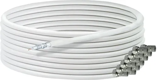 Produktbild Koaxialkabel 25m SAT F-Stecker für HD-Fernsehen