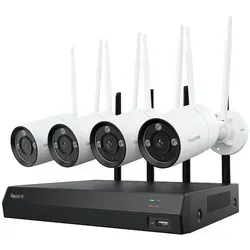 Reolink 4K Überwachungskamera RLK12-800WB4 - Smarte Sicherheit für Ihr Zuhause - Überwachungskamera für Innen- und Außenbereich mit 8MP Ultra HD, 12-Kanal NVR und 2TB HDD. Genießen Sie gestochen scharfe Nachtsicht und intelligente Erkennung für umfassenden Schutz.