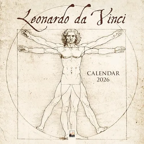 Leonardo da Vinci 2026 – Original Flame Tree Publishing-Kalender [Kalender] (Wall-Kalender)