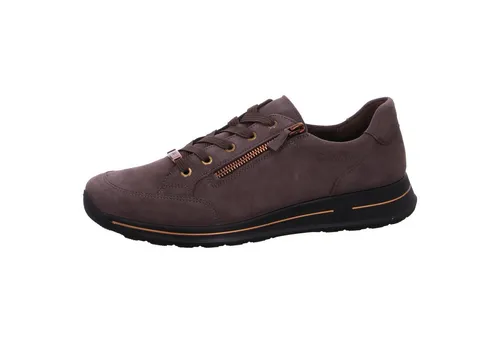 Ara Osaka 2.0 Damen Sneaker - Sportlicher Schnürer in Grau, Größe 38 mit Keilabsatz und High Soft Technologie für optimalen Tragekomfort