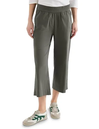 Cecil High Waist Wide Leg Hose in grün von CECIL
