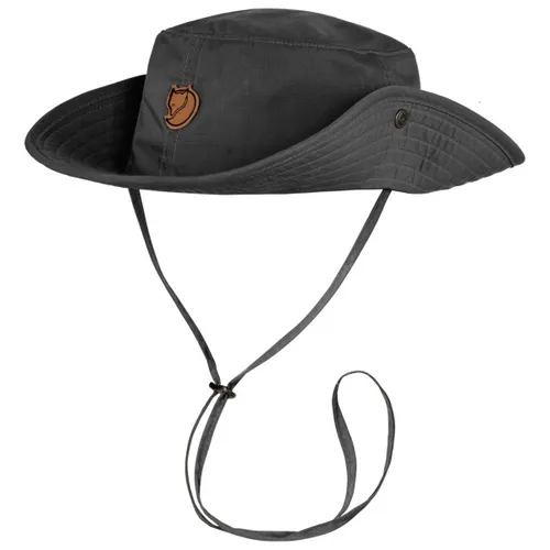 Fjällräven Abisko Summer Hat dark grey (030) S - Hüte & Caps - Ideal für Outdoor-Aktivitäten, schützt Gesicht und Nacken vor Sonne mit schnell trocknendem G-1000 Lite Material.