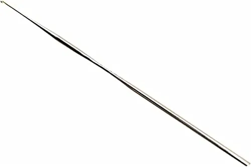 KnitPro KP30761 Häkelnadel, Stahl, Silber, 15cm x 0,5mm