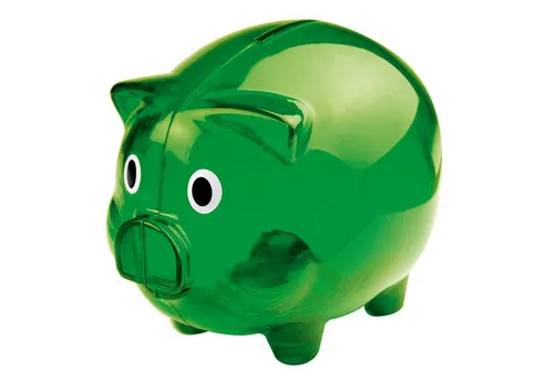 Macma Spardose Sparschwein / Farbe: transparent grün von MACMA