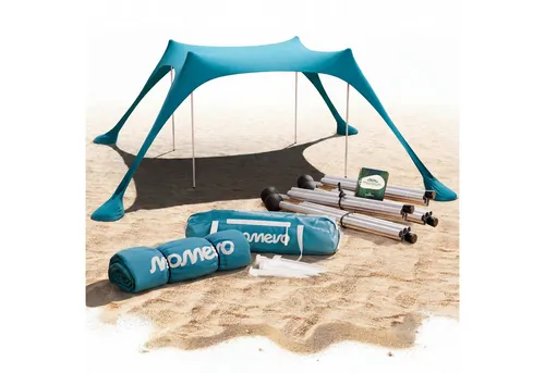MOMEVO® Sunsail Strandzelt – UV-Schutz Sonnensegel für Strandtage