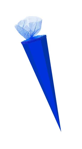 Livepac Office Schultüte Bastel Schultüte / Länge: 85cm / eckig / Farbe: blau