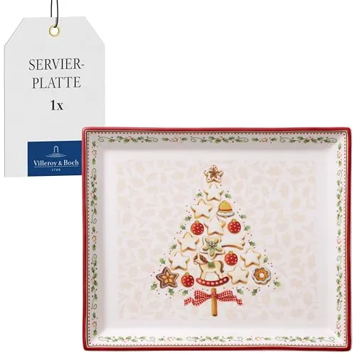 Villeroy & Boch Winter Bakery Delight Servierplatte in rot von Villeroy & Boch