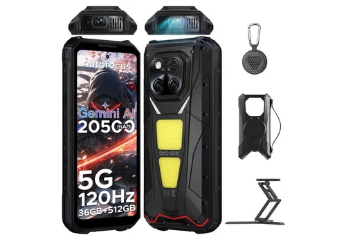 DOOGEE V MAX PLAY 5G Outdoor Smartphone mit 20.500mAh Akku - Robustes Smartphone mit 6,78
