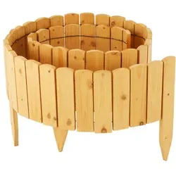 Relaxdays Flexible Beeteinfassung aus Holz, 200 cm - Gestalte Deinen Garten mit der dekorativen Beeteinfassung aus hochwertigem Tannenholz. Flexibel verformbar und einfach zu montieren, schafft sie klare Grenzen zwischen Beeten und Rasenflächen.