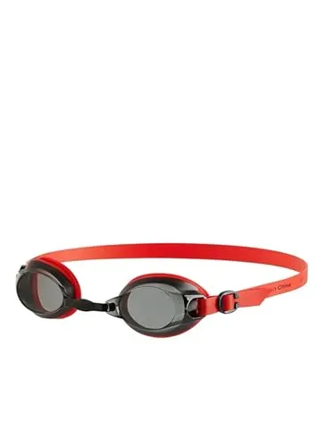 Speedo Unisex Erwachsene Jet Schwimmbrille, Lava Rot/Smoke, Einheitsgröße