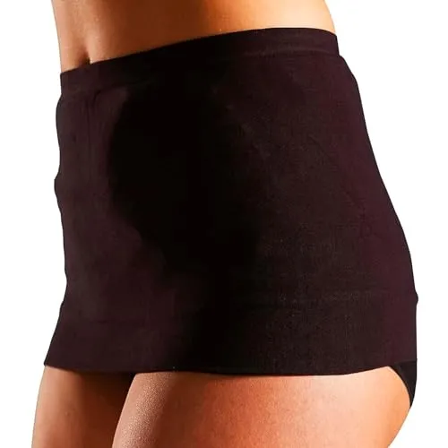 Corsinel StomaSafe Plus zweilagige Bauchbinde zur sicheren Fixierung des Stomabeutels │elastisches Bauchband mit extra Stützwirkung bei erhöhter Aktivität │Schwarz L/XL