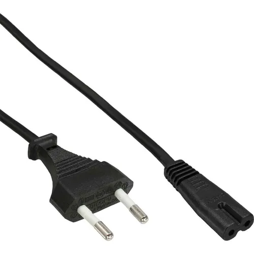 InLine® Netzkabel Netzstecker zu Euro 8 C7 Stecker schwarz 0,5m
