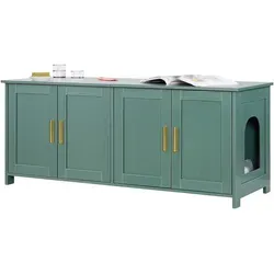 VEVOR Katzentoilette Katzenklo Schrank - Katzentoilette im eleganten Schrankdesign, bietet Platz für bis zu 150 lbs, ideal für stilvolle Wohnräume und diskrete Aufbewahrung.