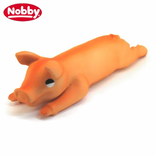 Nobby Hundespielzeug SCHWEIN - Latex Tierfigur - Spiel für Hund - quitscht