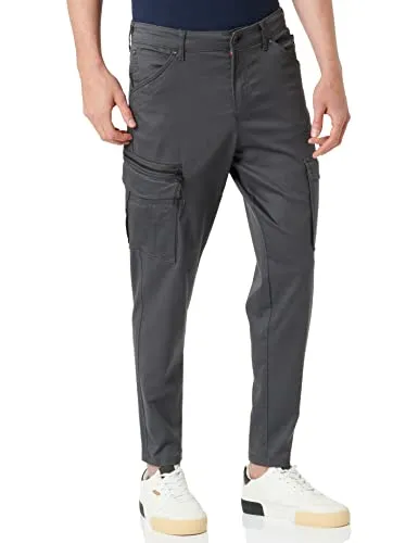 JACK & JONES Herren Cargo Chino Hose JPSTACE JJDEX - Wanderhosen mit Elastan für optimale Passform, praktischer Utility-Tasche und lockerem Karottenschnitt für viel Beinfreiheit.