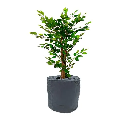 Spetebo Thermo Topfschutz für Pflanzen in grau - 40 x 40 cm - Frost Schutz für Pflanzkübel Pflanztöpfe für empfindliche Pflanzen wie Palmen etc.