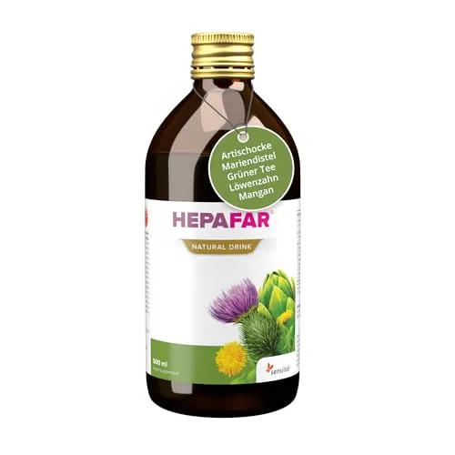 Produktbild Hepafar Drink – 500 ml für 20 Tage – Mariendistel & Grüner Tee