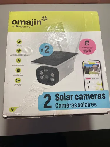 OMAJIN von Netatmo, 2er-Set Solarkameras - OBU-2OSC