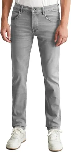 Marc O'Polo Herren Jeanshose Shaped Fit mit Stretch, Grau (Light Grey Wash) - Jeans, sportliche Eleganz trifft auf modernen Shaped Fit für optimalen Sitz. Aus 90% Bio-Baumwolle für nachhaltigen Tragekomfort. Ideal für vielseitige Looks, vom Büro bis zum Freizeit-Outfit.