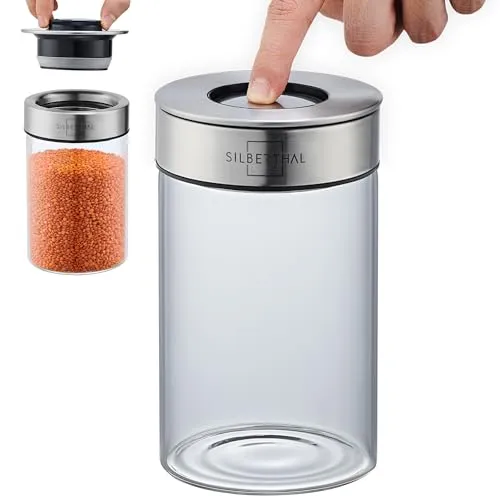 SILBERTHAL Vorratsdosen Glas mit Deckel 1000 ml von SILBERTHAL