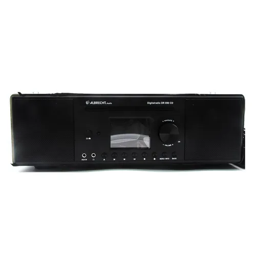Albrecht DR 890 CD Radio schwarz - Digitaler Empfang über UKW, DAB, DAB+ und Internet, mit integriertem Wecker und Fernbedienung
