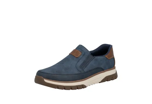 Rieker Slip-On Sneaker mit Kontrastbesatz - Bequeme Slip-On Sneaker aus widerstandsfähigem Lederimitat, ideal für entspannte Freizeitlooks. Die rutschfeste EVA-Sohle sorgt für sicheren Halt und die gepolsterte Innensohle für zusätzlichen Komfort. Perfekt zu Jeans oder Chinos.