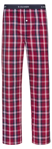 s.Oliver Webhose rot-kariert Größe 52/54 in rot von s.Oliver