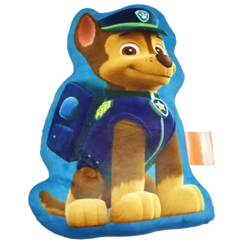 Aymax Paw Patrol 3D Kissen „Chase“ – 32x25x5 cm – Kuscheliges Kinderkissen