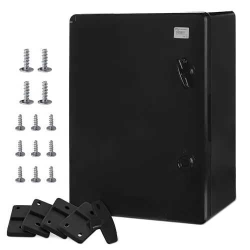 BOXEXPERT® Verteilerkasten außen wasserdicht IP65 - 400x300x170mm - Elektrische Gehäuse mit robustem ABS Kunststoff, ideal für industrielle Anwendungen. Wetterfest und korrosionsbeständig, bietet zuverlässigen Schutz bei extremen Temperaturen.