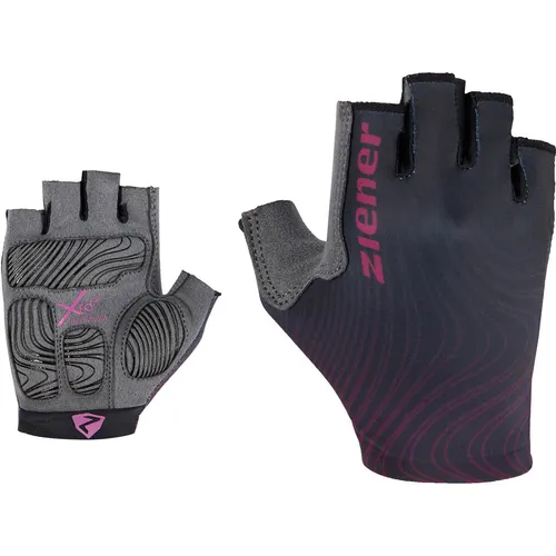 Ziener Clem Bike Handschuhe – Größe 6.5, schwarz - Fahrradhandschuhe mit gezielter XRD-Polsterung, leicht und komfortabel, ideal für sportliche Fahrten ohne Klettverschluss.