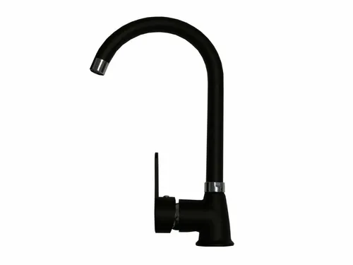 Küchenarmatur Wasserhahn Schwarz 360° schwenkbar Mischbatterie Edelstahl Küche