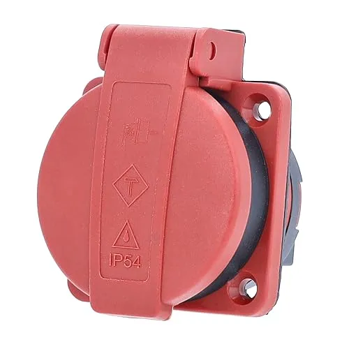 AS Schwabe 45080 Einbau-Steckdose IP54 Rot in rot von as - Schwabe
