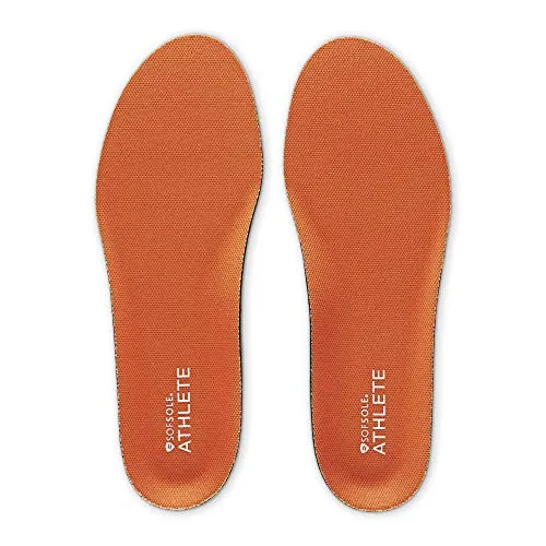 Sof Sole Athlete Zuschneidbare Einlegesohlen - Gel-Polsterung, neutrale Fußgewölbestütze, leichtes Design, Feuchtigkeitsaufnahme, antimikrobieller Schutz, anpassbar für Sportler - EU Größe 36-38