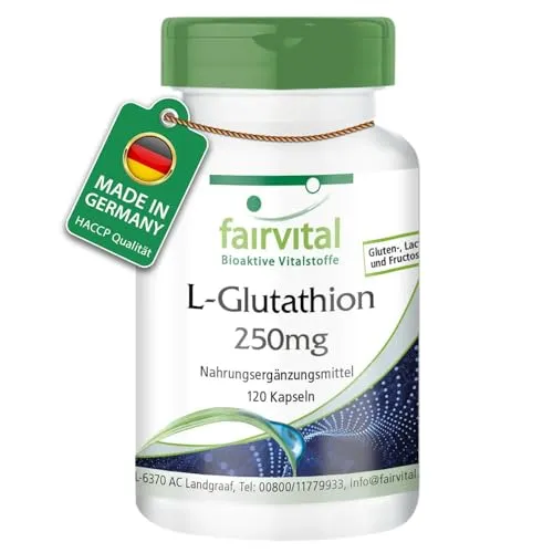 Fairvital | L-Glutathion 250mg - 120 Kapseln - VEGAN