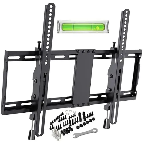 TV Wandhalterung Neigbare Fernseher Halterung für 32-85 Zoll Flach & Curved LED/LCD/OLED/Plasma Fernseher bis zu 50 kg mit Max VESA 600 x 400 mm