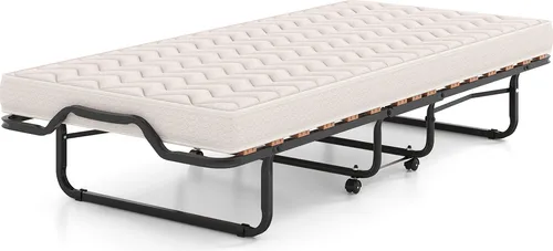 COSTWAY Klappbett 80x200cm mit Memory Foam Matratze, stabil und platzsparend - Praktisches Klappbett mit komfortabler 16mm Memory Foam Matratze, ideal für Gäste. Robuster Metallrahmen, bis 120 kg belastbar. Lässt sich einfach zusammenklappen und verstauen, um Platz zu sparen.