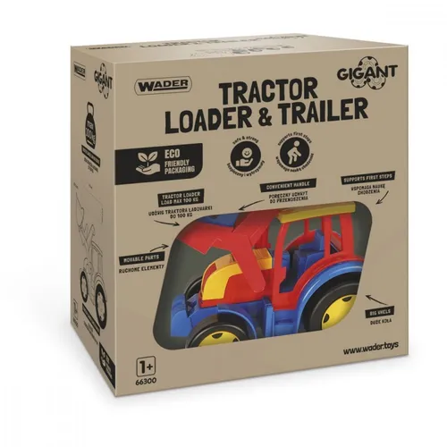 Gigant Tractor Loader and trailer set 117 cm Wader 5900694663008