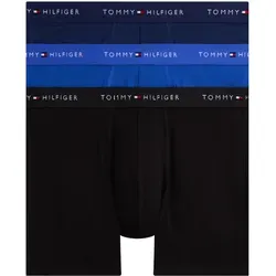 Tommy Hilfiger 3P Boxer Brief DTM - Herrenunterhosen in Nob Blu, Prp Nvy und Blk, aus 95% Baumwolle und 5% Elasthan für optimalen Tragekomfort und körpernahe Passform.