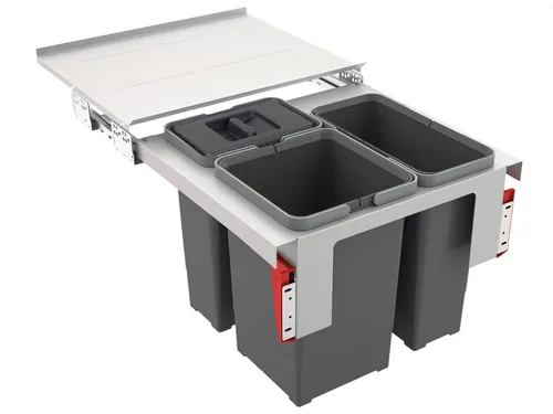 Franke Sorter Garbo 50-3 Einbau Abfallsammler - Praktischer Mülleimer für die Küche mit 32 l Kapazität, ideal für eine saubere und organisierte Abfalltrennung.