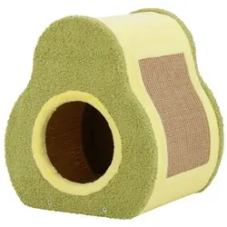 Katzenhöhle Katzenbett Grün 35 x 33 x 40 cm – Gemütlicher Rückzugsort